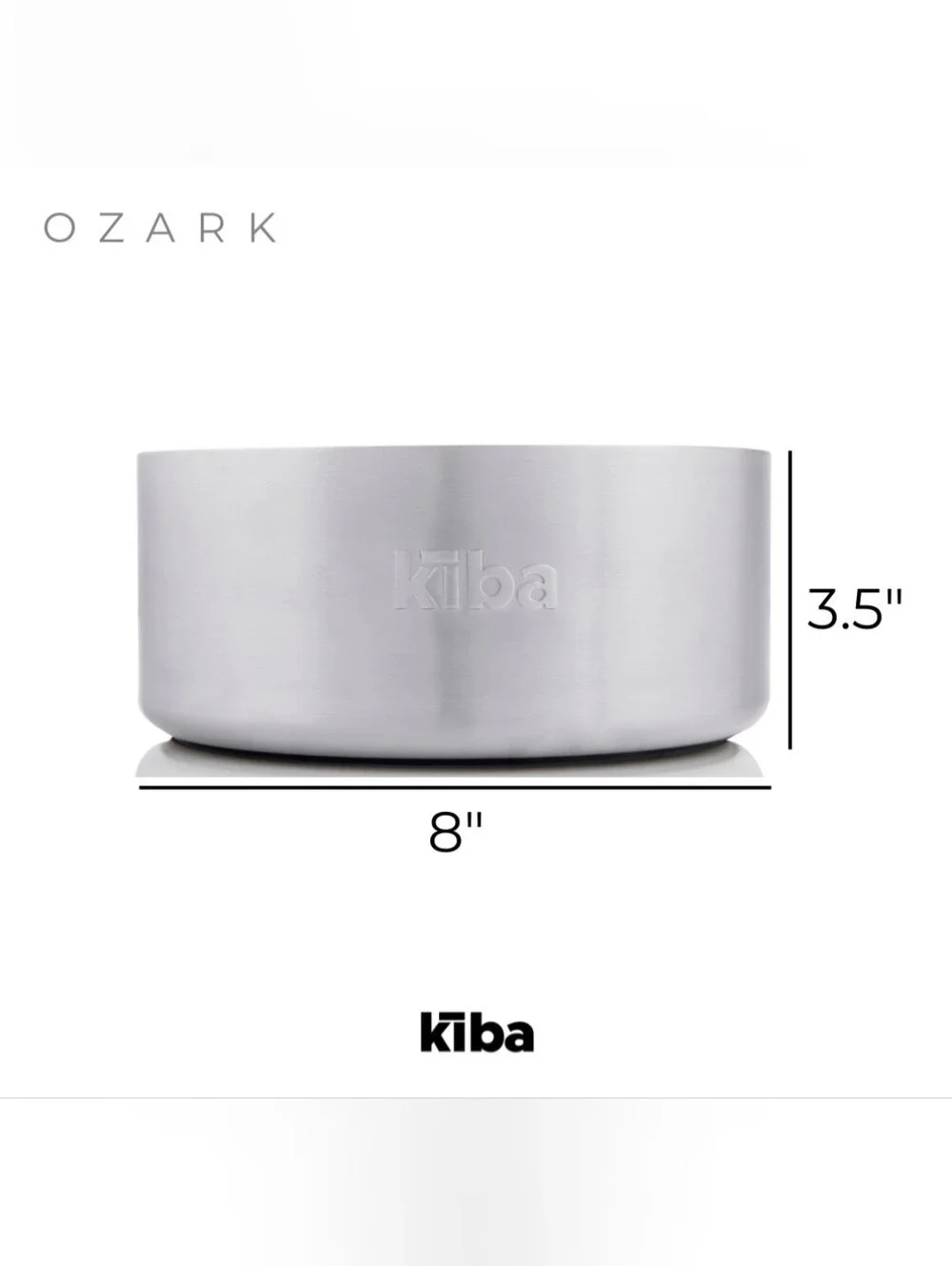 Ozark Kiba 304 Stainless Steel Slow Feeder Dog Bowl 8